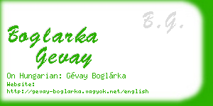 boglarka gevay business card